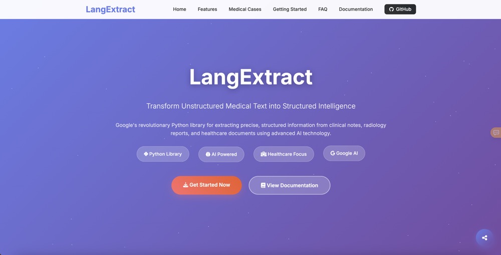 LangExtract - Revolutionizing Text Analysis with AI-Powered Entity Extraction